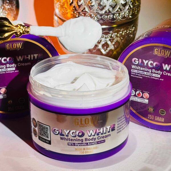 GLOW INDUSTRY GLYCO WHITE BODY CREAM (250G) MADE IN THAILAND